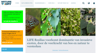 Resilias introduced on Nature Today - Resilias