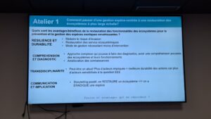 Afb 6 Atelier 1 Avantages approche écosystèmatique